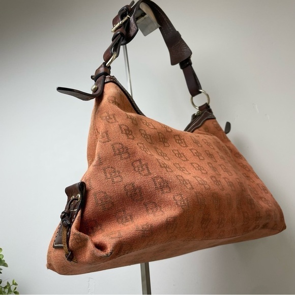 DOONEY & Bourke Signature Monogram Single Strap Shoulder Bag - Picture 7 of 15